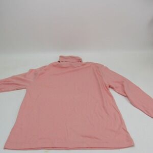 Erika & Co. Women's‎ Turtleneck Pink Cotton Blend Long Sleeve  Top XL